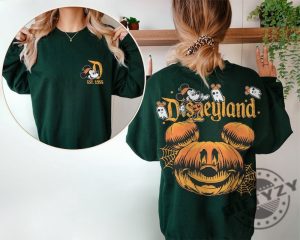 Disneyland Halloween 2 Sides Shirt Disneyworld Double Side Halloween Shirt Halloween Matching Hoodie Spooky Season Sweater Disney Trip Tee giftyzy.com 4