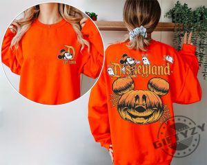 Disneyland Halloween 2 Sides Shirt Disneyworld Double Side Halloween Shirt Halloween Matching Hoodie Spooky Season Sweater Disney Trip Tee giftyzy.com 6