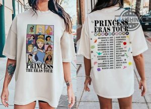 disney princess sweatshirt tshirt hoodie double sided disney princesses eras tour shirts disney princess eras tour shirt taylor swift laughinks.com 1