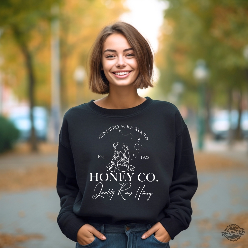 Vintage Hundred Acre Woods Honey Co Sweatshirt Retro Winnie The Pooh Est 1926 Winnie The Pooh Ears Shirt Winnie The Pooh Shirt Winnie The Pooh Blood And Honey Shirt New