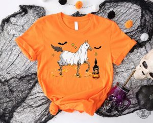 Halloween Horse Ghost Sweatshirt Cowboy Western Halloween Sweatshirt Horse Ghost Costume Shirt Funny Halloween Shirts Funny Halloween Costumes Shirt Horse Lover Gifts Shirt revetee.com 2