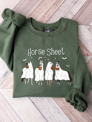 Horse Sheet Sweatshirt Halloween Ghost Horses Shirt Horse Lover Fall Gift Horse Ghost Costume Shirt Funny Halloween Shirts Funny Halloween Costumes Shirt Horse Lover Gifts Shirt revetee.com 5