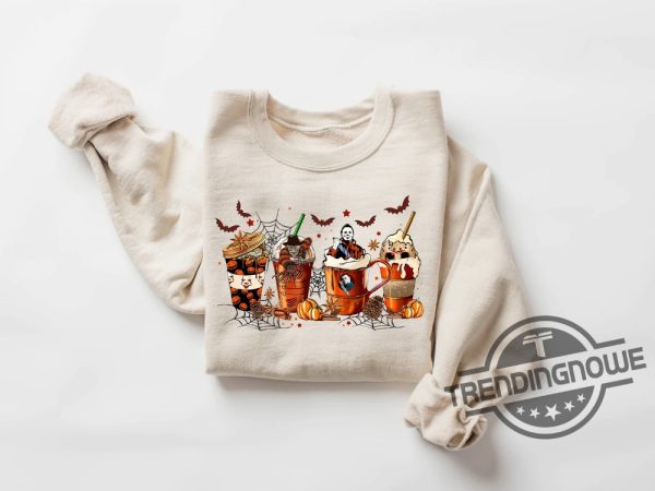 Skeleton Coffee Cups Sweatshirt Coffee Cups Sweatshirt Skull Coffee Cup Sweatshirt Skeleton Halloween Sweatshirt Halloween Shirt trendingnowe.com 3
