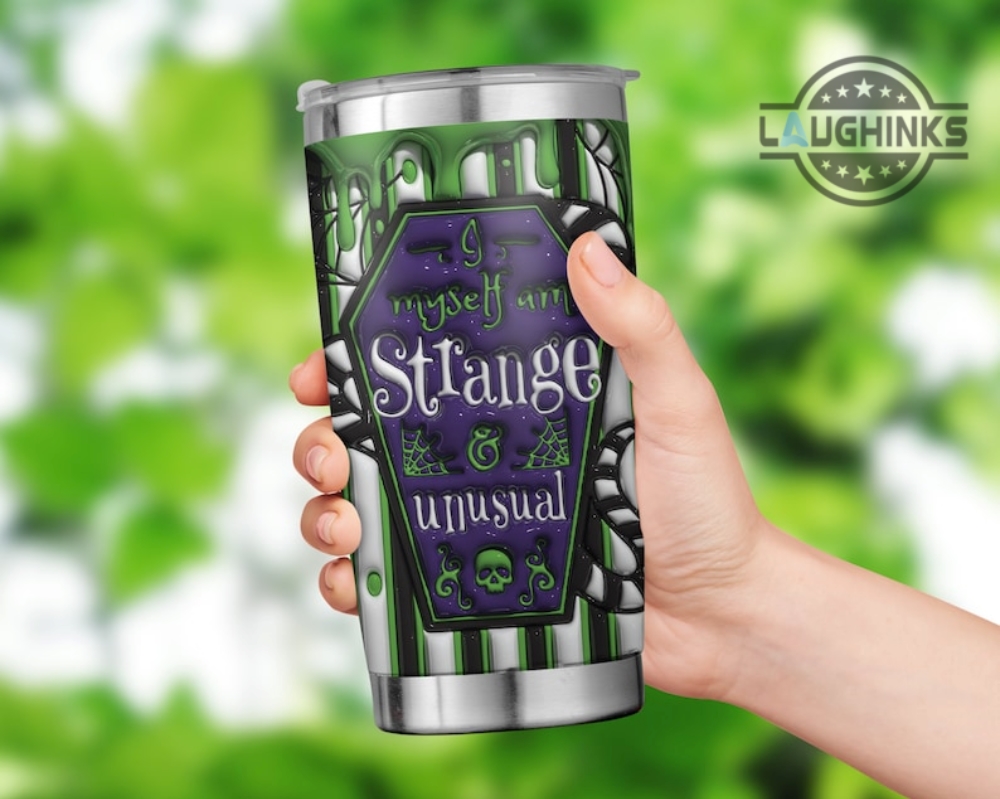 Beetlejuice Tumbler Lydia I Myself Am Strange And Unusual Drinkware Lauren Boebert Beetlejuice Movie Tumbler Beetlejuice Broadway Beetlejuice The Musical