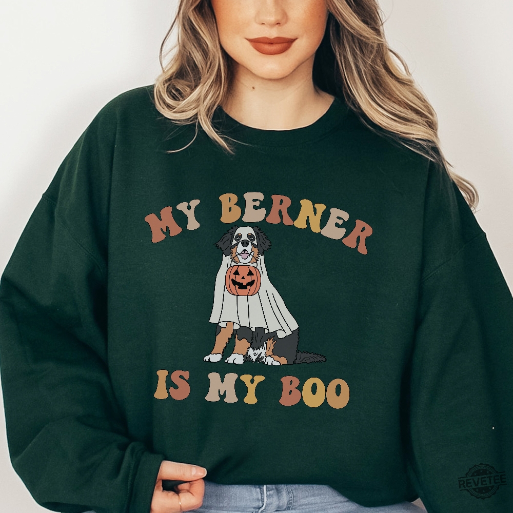 Dog Ghost Sweatshirt Bernese Mountain Dog Shirt Funny Halloween Ghost Dog Sweatshirt Halloween Dog Ghost Dog Shirt Small Dog Mom New