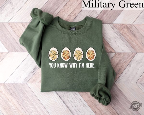 Funny Thanksgiving Sweater Deviled Egg Shirt Cute Fall Sweatshirts Christmas T Shirt Designs Friendsgiving Shirt Thanksgiving 2023 Movie Thanksgiving Shirt Ideas For Family New revetee.com 3