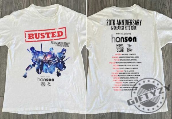 Busted 2023 Tour Shirt Music Band Tshirt Greatest Hits Busted Band Unisex Hoodie Adults And Kids Busted Reunion Tour 2023 Sweater giftyzy.com 1