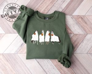 Halloween Horse Ghost Shirt Cowboy Western Halloween Sweatshirt Ghost Tshirt Halloween Gifts Boo Hoodie Spooky Season Shirt giftyzy.com 2