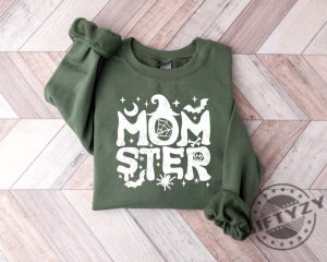 Momster Sweatshirt Halloween Mom Sweatshirt Funny Halloween Shirt Pumpkin Tshirt Women Halloween Hoodie Halloween Gifts Fall Sweatshirt giftyzy.com 3