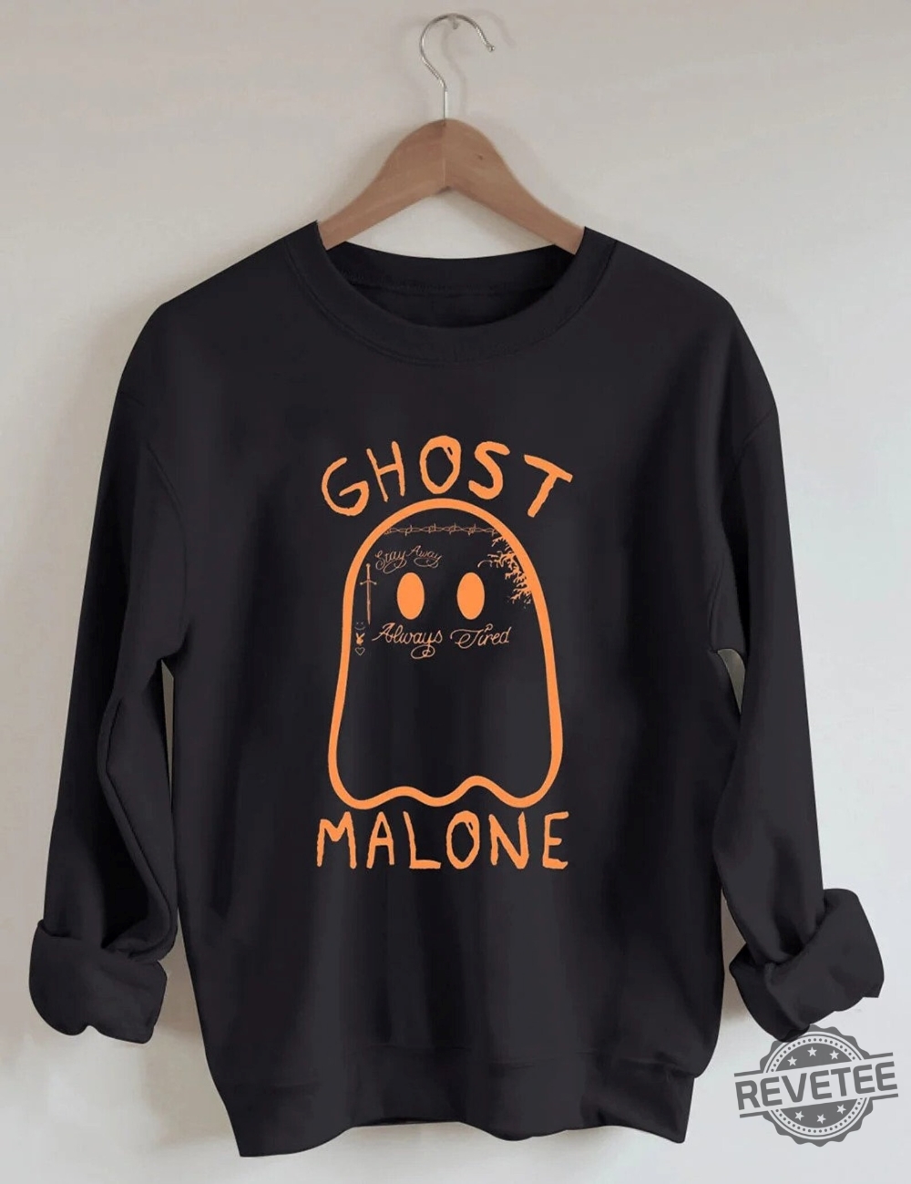 Ghost Malone Sweatshirt Ghost Malone Sweater Funny Ghost Shirt Cute Ghost Pocket Shirt Halloween Sweatshirt Funny Halloween Crewneck