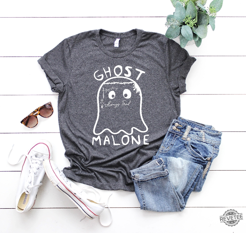 "Spook-tacular Style: Discover Scarily Trendy Halloween Shirts for 2021!" 6 Ghost Malone Ghost Malone Halloween Shirt Funny Ghost Halloween Halloween Ghost Gift Halloween Matching Tee Cute Ghost Halloween T Shirts