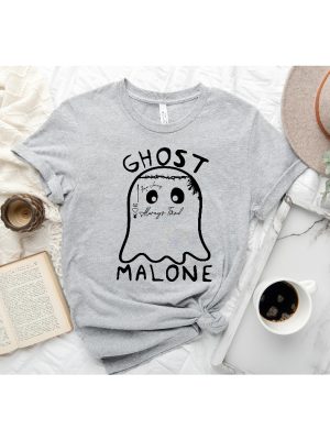 Ghost Malone Ghost Malone Halloween Shirt Funny Ghost Halloween Halloween Ghost Gift Halloween Matching Tee Cute Ghost Halloween T Shirts revetee.com 4