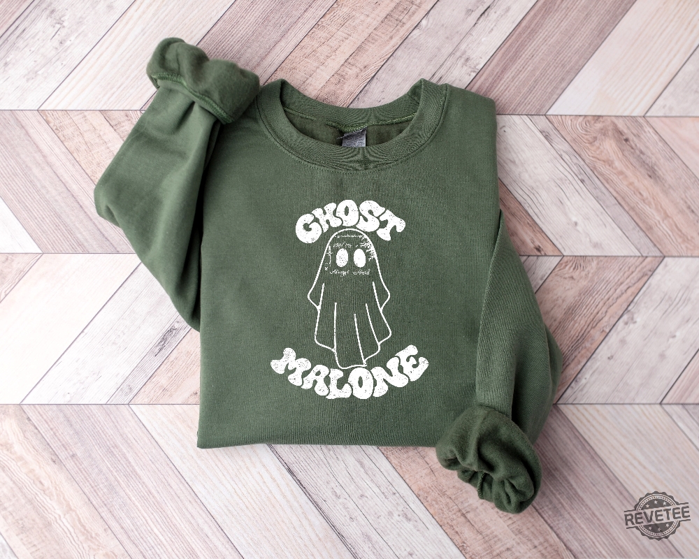 Halloween Sweatshirt Fall Sweatshirt Ghost Malone Sweatshirt Ghost Malone Shirt Halloween Party Funny Halloween Sweater Cute Ghost Faces