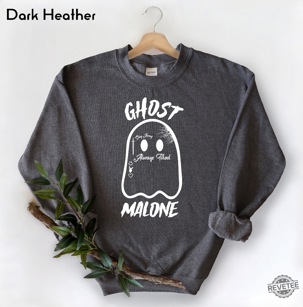 Ghost Malone Sweatshirt Halloween Sweatshirt Cute Ghost Sweat Funny Halloween Crewneck Spooky Sweatshirt Stay Spooky Halloween Party