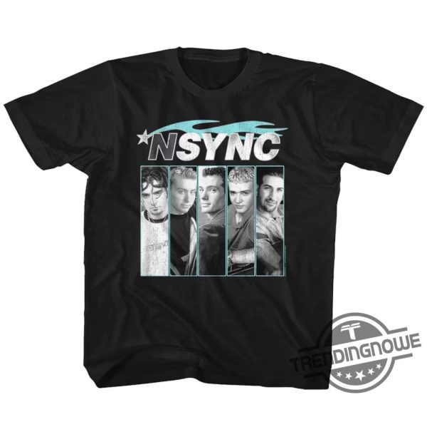 NSYNC Shirt NSYNC Blue Flame Logo Black Shirt Nsync Sweatshirt Nsync Vmas 2023 Shirt trendingnowe.com 2