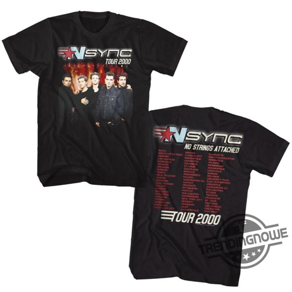 NSYNC Shirt NSYNC No Strings Attached Tour Boy Band Shirt Nsync Sweatshirt Nsync Vmas 2023 Shirt trendingnowe.com 1