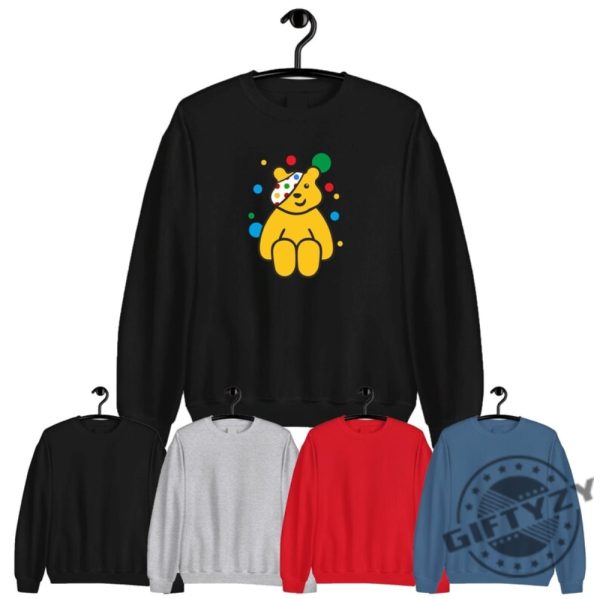 Spotty Pudsey Shirt Bear Shirt Spotty Pudsey Bear Kids Tshirt Charity Children In Need Dotty Spot Top Sweatshirt Gift giftyzy.com 1