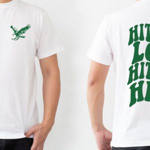 Hit Em Low Hit Em High Eagles NFC Championship Shirt 2 Sides