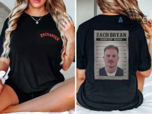 zach bryan mugshot tee shirt sweatshirt hoodie zach bryan arrested shirts zach bryan mug shot tshirt something in the orange shirt mens womens zach bryan mugshot baby tee laughinks.com 1