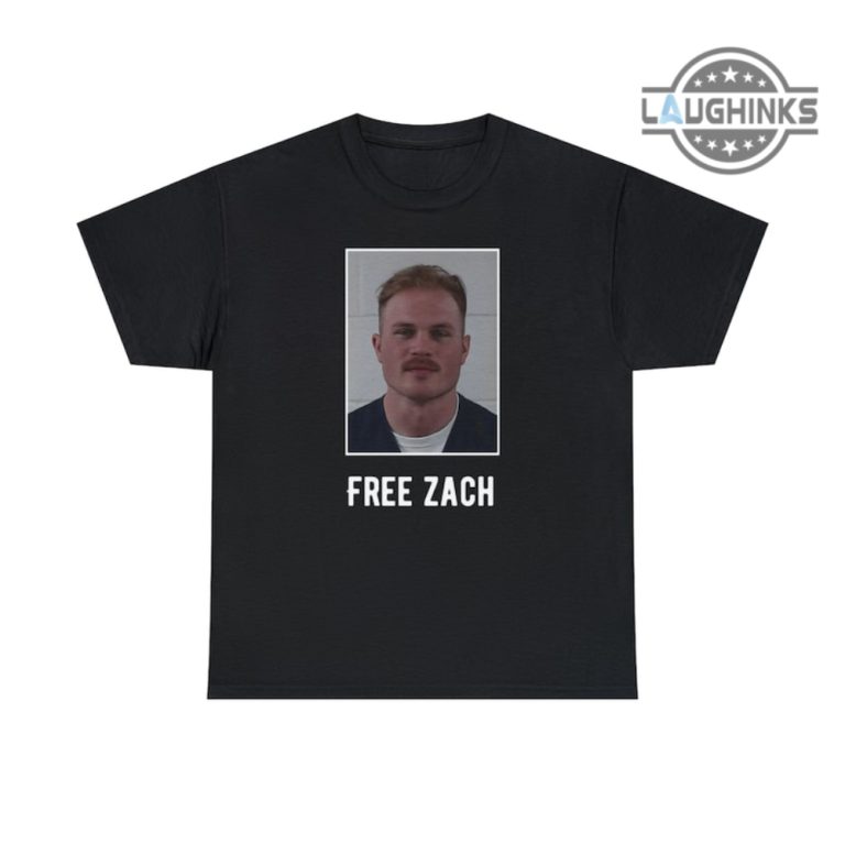 Zach Bryan Jail Shirt Sweatshirt Hoodie Double Sided Zach Bryan Mugshot 