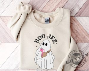 Halloween Ghost Shirt Boo Jee Tshirt Spooky Ghost Hoodie Spooky Season Ghost Sweater Spooky Vibes Shirt Halloween Gifts giftyzy.com 2