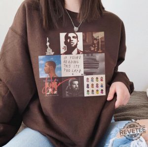 Vintage Drake Album Sweatshirt Drake Merch Drake Rap Shirt Drake Shirt Drake Rapper Shirt Drake Tour Shirt Concert Sweater Unisex Tee Drake Tour Merch 2023 Unique revetee.com 3