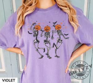 Skeleton Halloween Shirt Pumpkin Halloween Sweatshirt Pumpkin Tshirt Fall Sweater Spooky Season Hoodie Fall Shirts giftyzy.com 2