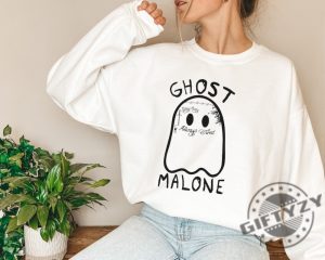 Ghost Malone Shirt Halloween Sweatshirt Cute Ghost Funny Halloween Hoodie Spooky Tshirt Halloween 2023 Shirt giftyzy.com 3