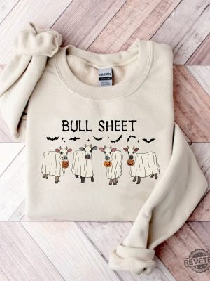 Bull Sheet Shirt Spooky Season Shirt Western Halloween Boo Ghost Shirt Retro Halloween Tee Spooky Season Sweatshirt Funny Halloween Sweatshirts Funny Halloween Tshirts revetee.com 2