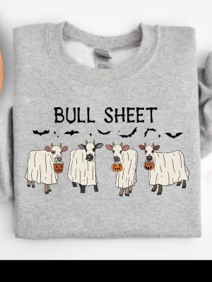 Bull Sheet Shirt Spooky Season Shirt Western Halloween Boo Ghost Shirt Retro Halloween Tee Spooky Season Sweatshirt Funny Halloween Sweatshirts Funny Halloween Tshirts revetee.com 3