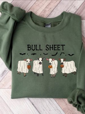 Bull Sheet Shirt Spooky Season Shirt Western Halloween Boo Ghost Shirt Retro Halloween Tee Spooky Season Sweatshirt Funny Halloween Sweatshirts Funny Halloween Tshirts revetee.com 4