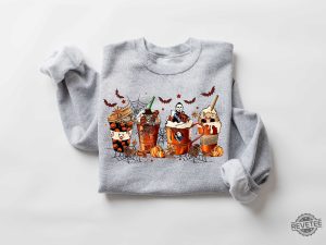 Skeleton Coffee Cups Sweatshirt Coffee Cups Sweatshirt Skull Coffee Cup Sweatshirt Skeleton Halloween Sweatshirt Coffee Lover Sweatshirt Funny Halloween Sweatshirts revetee.com 2