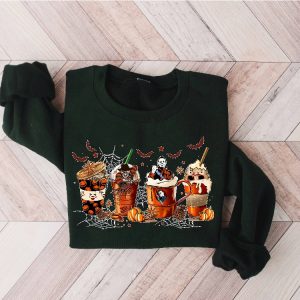 Skeleton Coffee Cups Sweatshirt Coffee Cups Sweatshirt Skull Coffee Cup Sweatshirt Skeleton Halloween Sweatshirt Coffee Lover Sweatshirt Funny Halloween Sweatshirts revetee.com 3