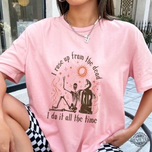 Rose Up From The Dead Sweatshirt Halloween Era Sweatshirt Skeleton Women Shirt Music Lyric Shirt Gift For Swiftie Funny Halloween Sweatshirts Funny Halloween Tshirts revetee.com 4