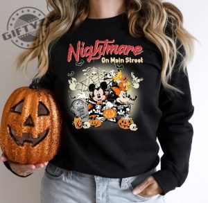 Mickey Minnie Halloween Shirt Nightmare On The Main Streat Swweater Vintage Disney Halloween Tshirt giftyzy.com 3