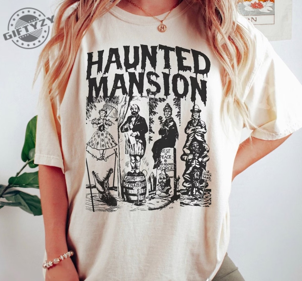 Vintage The Haunted Mansion Shirt Disney Halloween Hoodie Haunted Mansion Sweater Halloween Matching Tshirt Haunted Mansion 1969