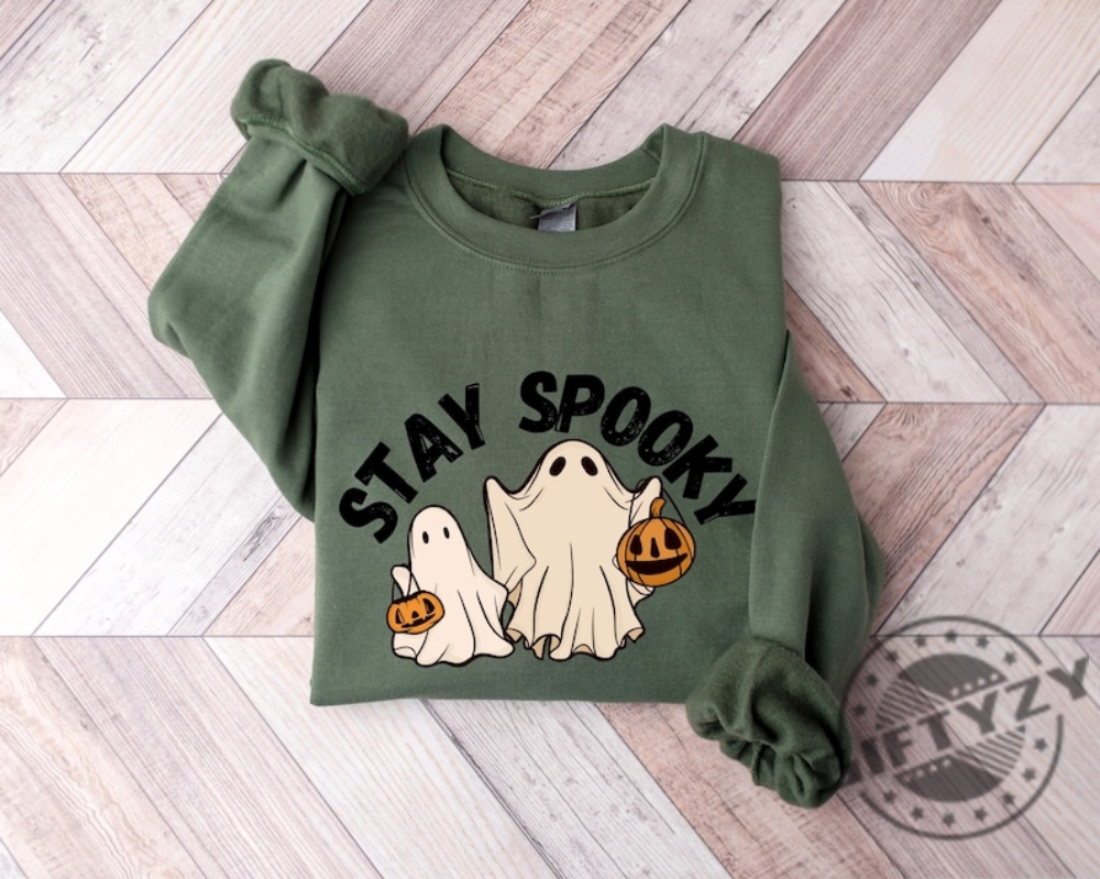 Stay Spooky Shirt Halloween Sweatshirt Halloween Gift Hoodie Womens Halloween Sweater Spooky Season Tshirt