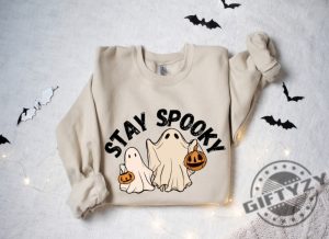 Stay Spooky Shirt Halloween Sweatshirt Halloween Gift Hoodie Womens Halloween Sweater Spooky Season Tshirt giftyzy.com 4