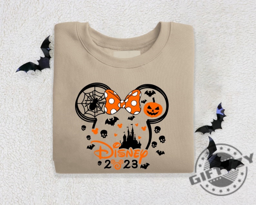 Disney 2023 Halloween Shirt Disney Halloween Sweatshirt Mickey Minnie Halloween Tshirt Family Disney Hooodie Halloween Family Shirt