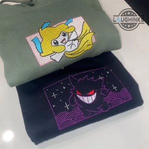 pokemon hoodie sweatshirt tshirt mens womens embroidered gengar hoodie inspired by pokemon santa cruz shirts emboridered pokemon costumes laughinks.com 5