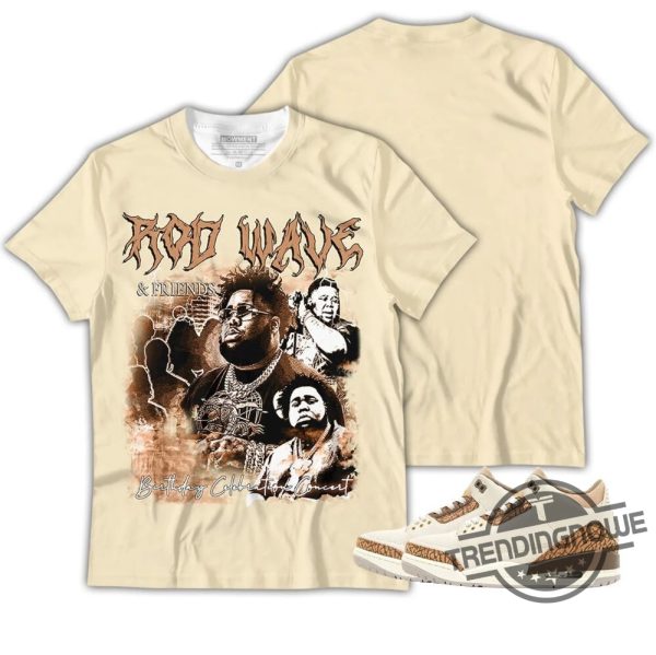 Rod Wave Shirt Rod Wave Rap Shirt To Match Sneaker Retro Palomino 3s Shirt Jordan 3 Orewood Brown 3D Shirt trendingnowe.com 2