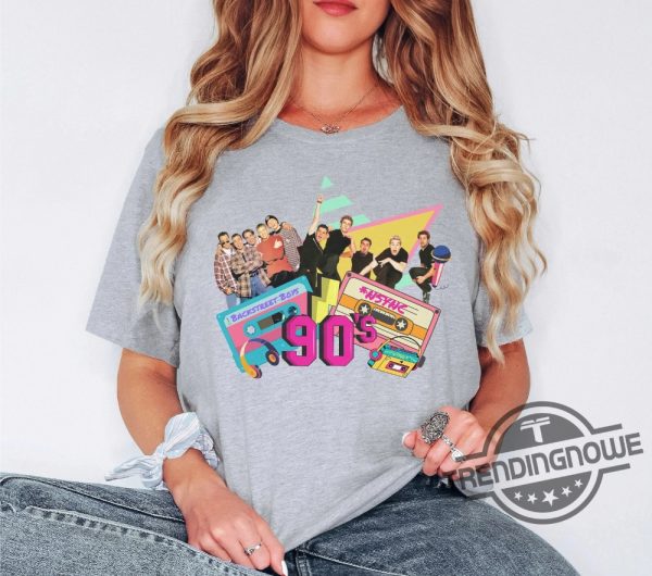 Nsync Shirt Boy Bands Shirt Raised On 90s Boy Band Shirt Gift For Fans Cassette Tapes Shirt Classic Rock T Shirt trendingnowe.com 2