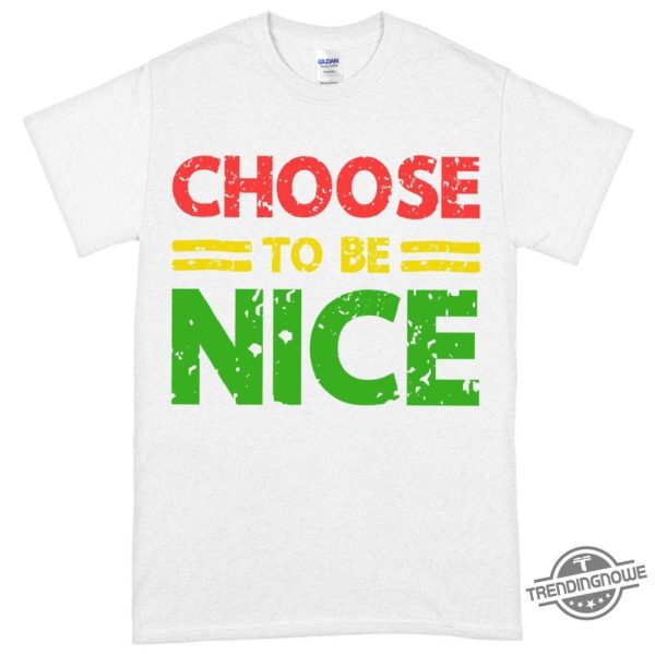 Choose To Be Nice Shirt Choose To Be Nice T Shirt Motivational T Shirt trendingnowe.com 3 1