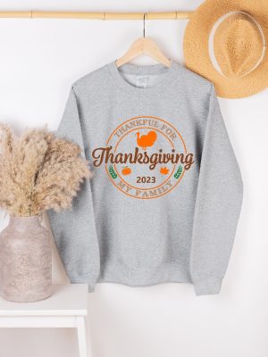 Thanksgiving 2023 Shirt Thanksgiving Sweatshirt Fall Shirts For Women Grateful Sweater Autumn Tees Cousin Crew Family Matching Outfits New revetee.com 2