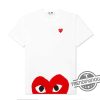 Cdg Shirt Garcons Play Red Half Heart Shirt Comme Des Garcons Play Red Heart Emblem Shirt trendingnowe.com 1