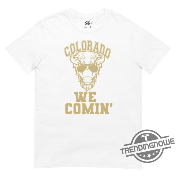 JC On Coach Prime Shirt Colorado We Comin Football Shirt Colorado Buffaloes T Shirt Coach Prime Time Shirt trendingnowe.com 2