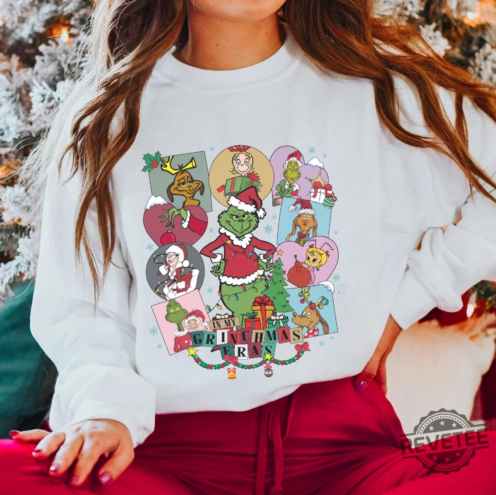 In My Grinchmas Eras Shirt The Eras Tour Shirt Resting Grinch Face Shirt Grinch Shirt Ideas Grinch My Day Sweatshirt Grinch Christmas Countdown Grinch Christmas Sweater Unique