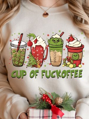 Cup Of Fuckoffee Shirt Resting Grinch Face Shirt Grinch Shirt Ideas Grinch My Day Sweatshirt Grinch Christmas Countdown Grinch Christmas Sweater New revetee 3