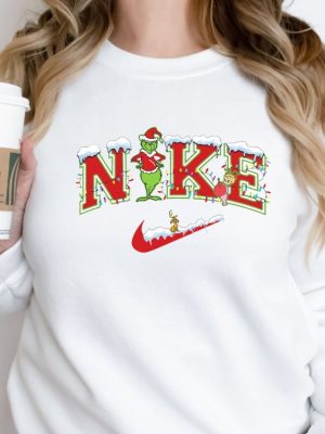 Christmas Sweatshirt Grinch Snowman Christmas Sweatshirt Family Christmas Sweater Merry Christmas Shirt Xmas Grinchmas Sweatshirt Resting Grinch Face Shirt Unique revetee 3