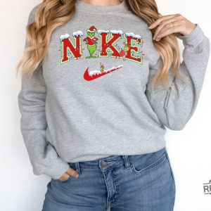 Christmas Sweatshirt Grinch Snowman Christmas Sweatshirt Family Christmas Sweater Merry Christmas Shirt Xmas Grinchmas Sweatshirt Resting Grinch Face Shirt Unique revetee 5